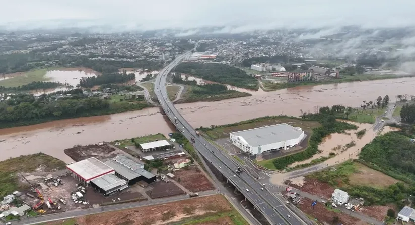 Boletim aponta risco de inundação em três cidades do Rio Grande do Sul