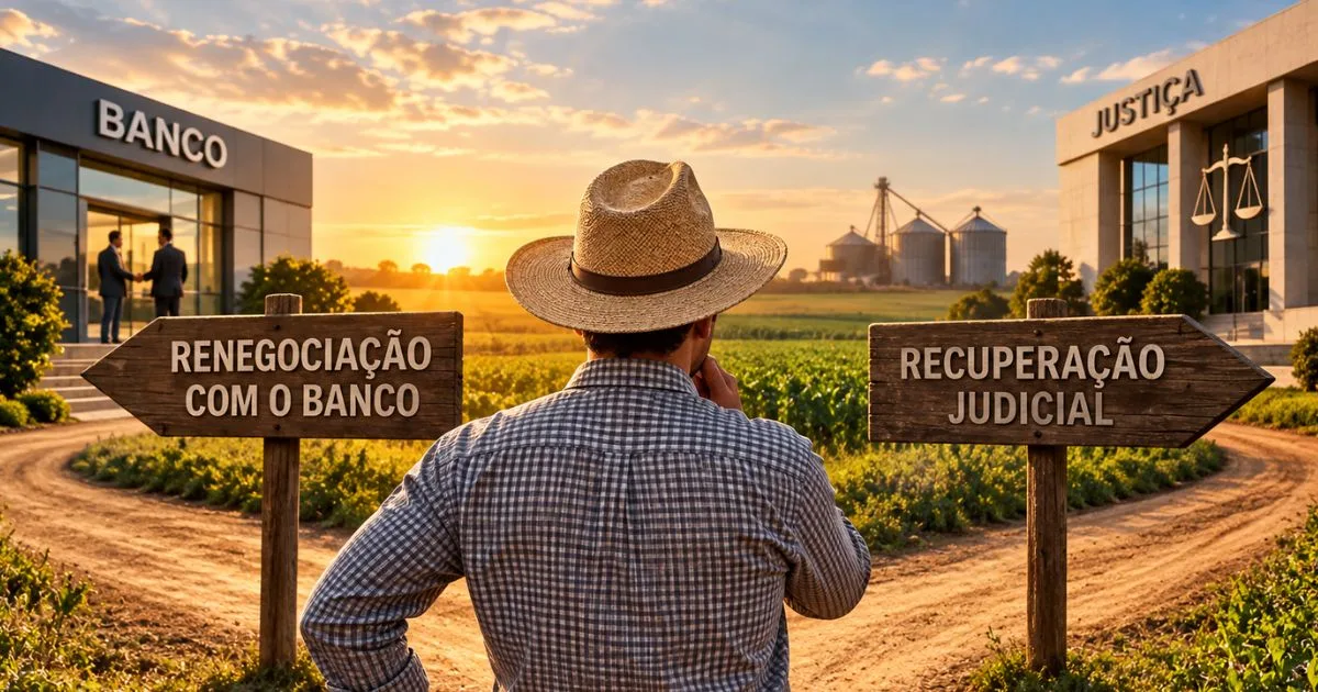 Dívidas ameaçam sua fazenda? Saiba quando renegociar e quando avaliar a recuperação judicial