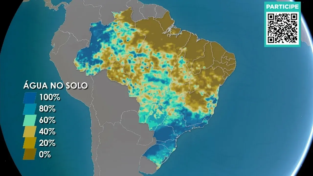 Estiagem persiste no norte do Brasil com temperaturas acima de 33°C