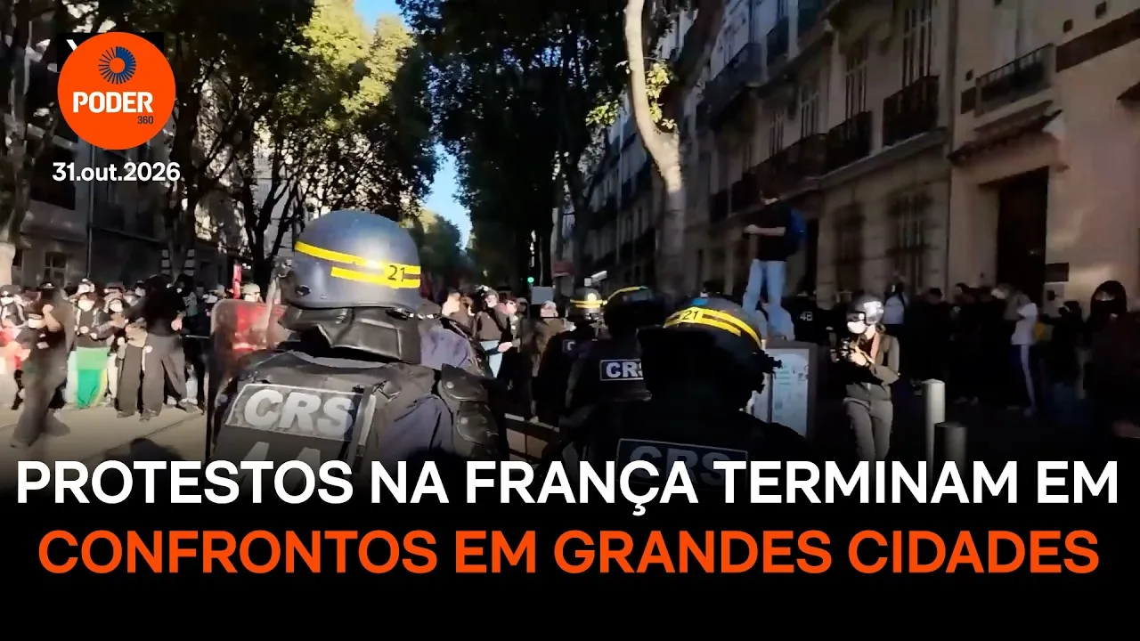 Protestos na França terminam com confrontos em grandes cidades