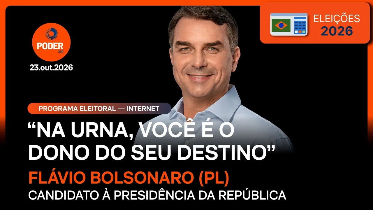 “Na urna, você é o dono do seu destino”, diz Flávio