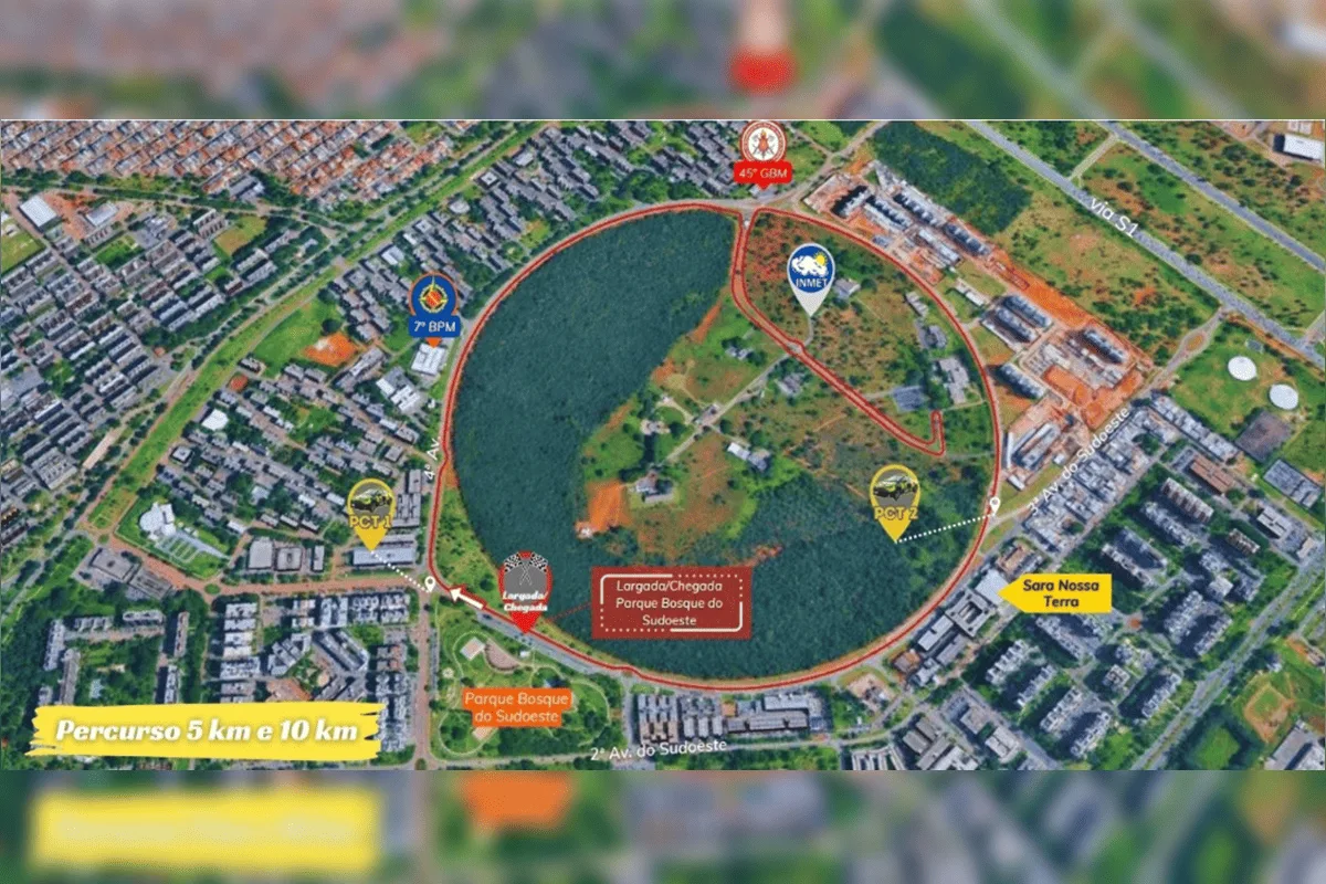 Corridas de rua alteram trânsito no Eixo Monumental e no Sudoeste