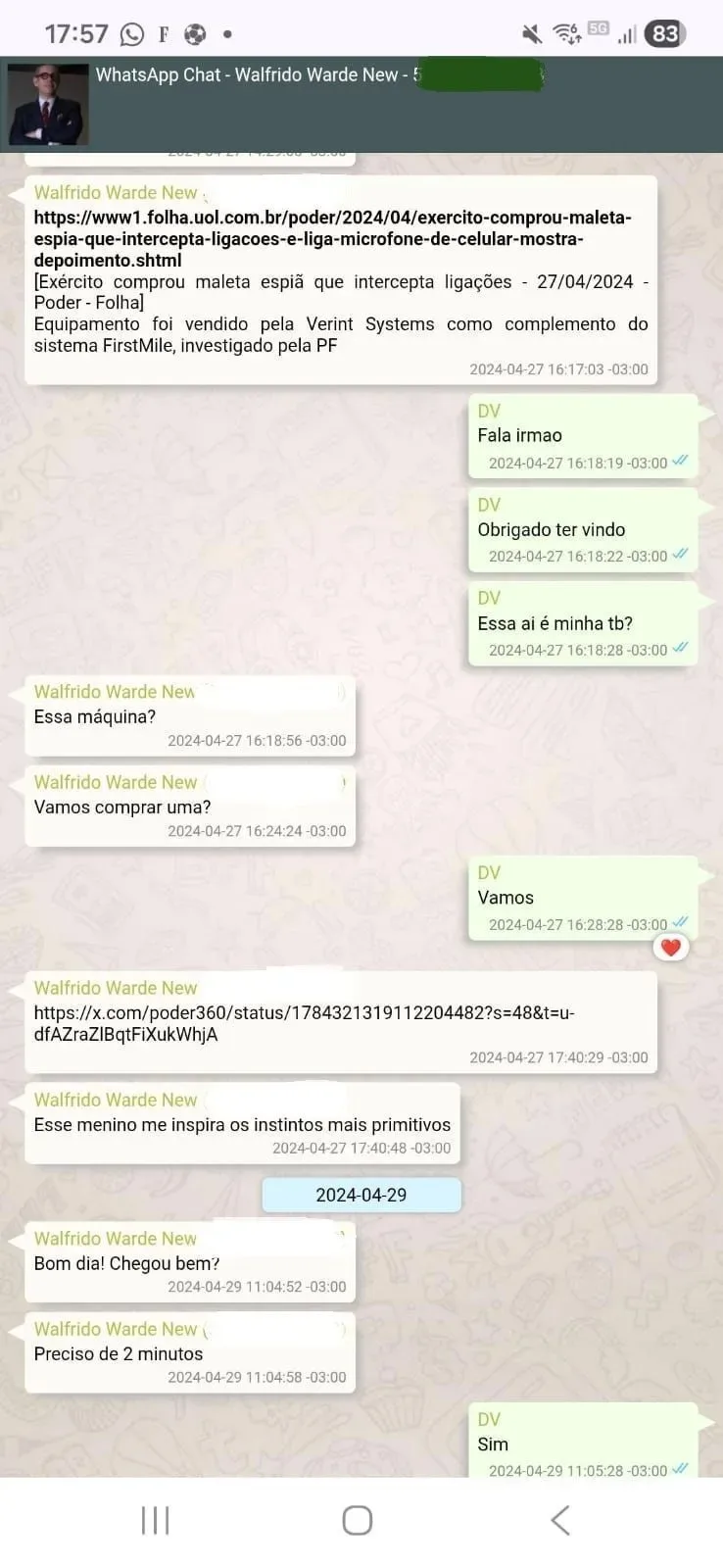 Vorcaro cogitou comprar “maleta espiã” igual à do Exército