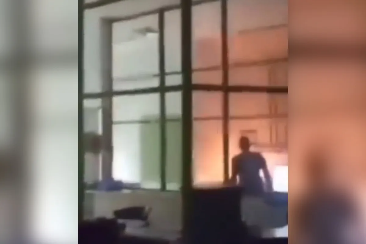 Homem internado ateia fogo em outro paciente em hospital no Rio de Janeiro