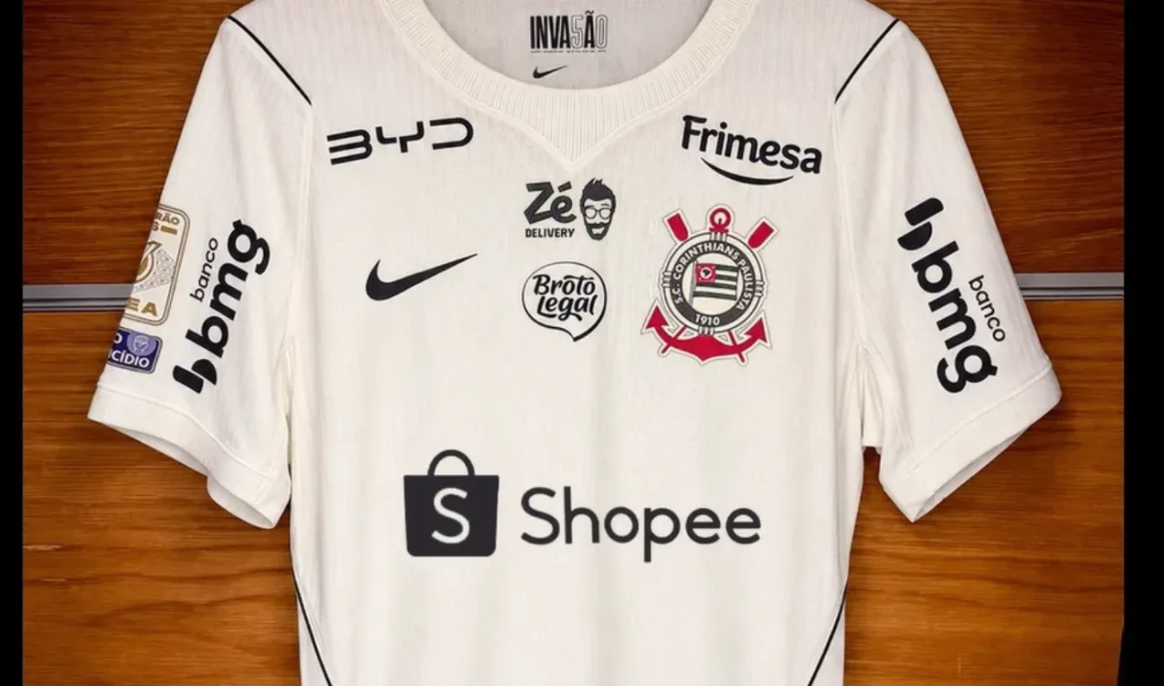 Shopee é a nova patrocinadora master do Corinthians