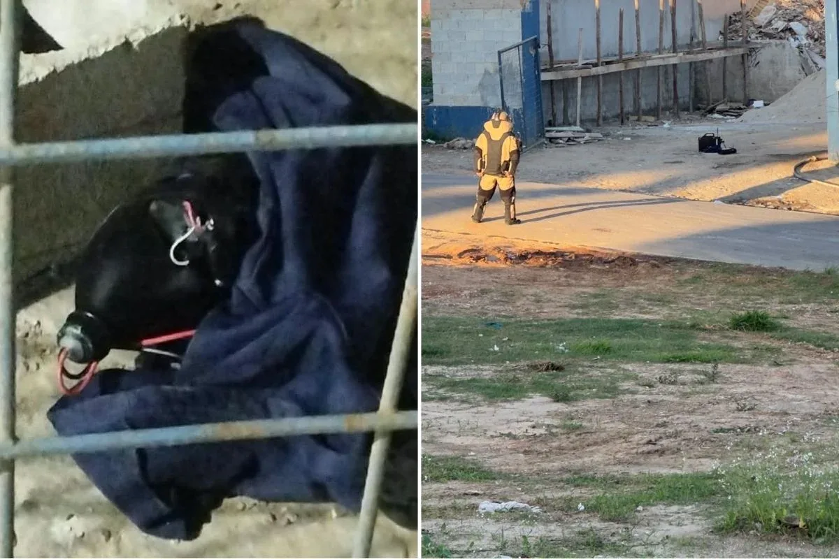 Falsa bomba com timer é abandonada em ecoponto perto de local de votação