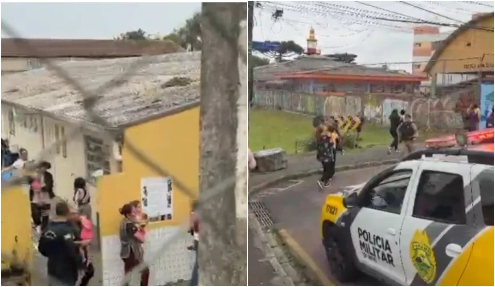Homem mantém 13 crianças reféns em Curitiba com arma branca