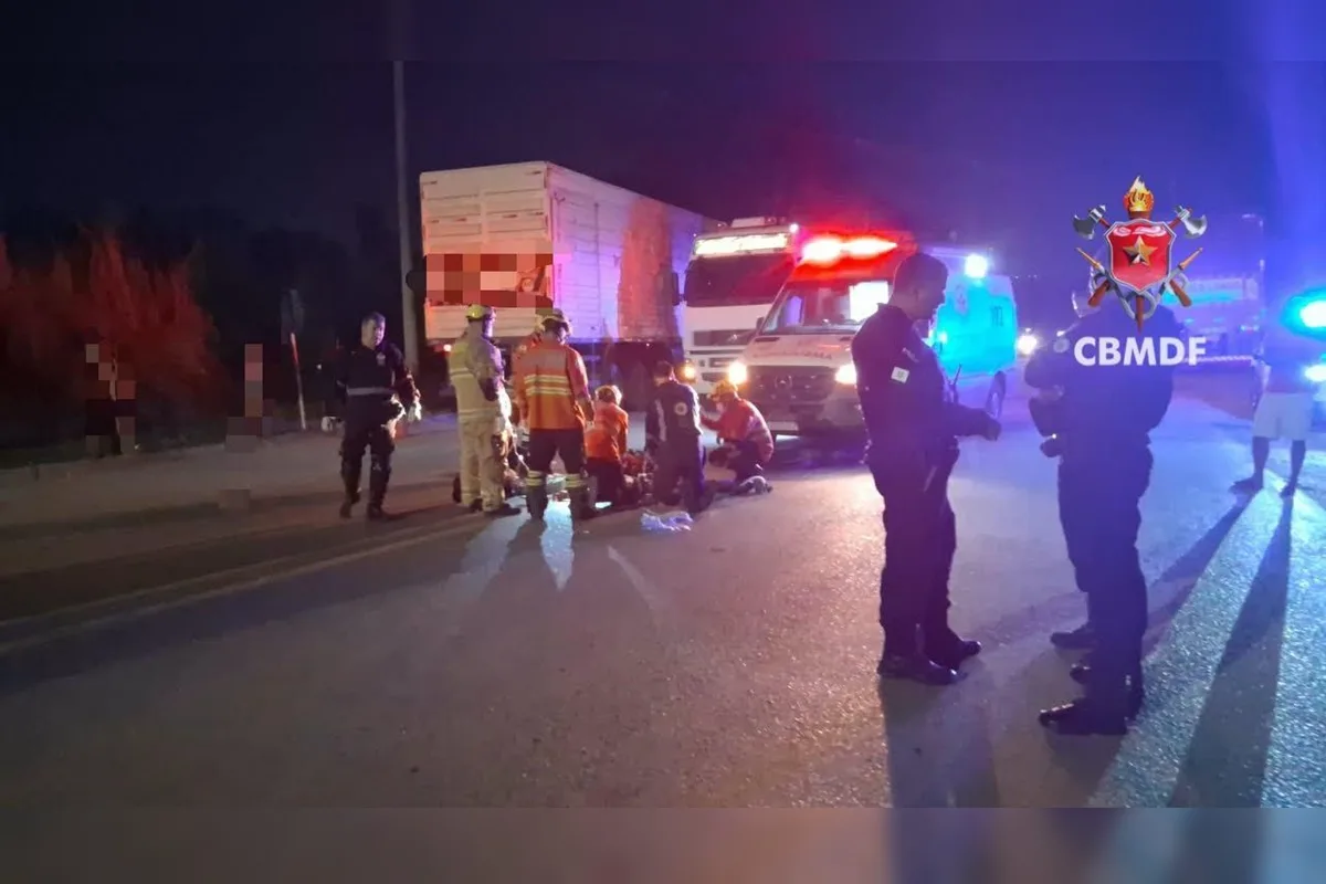 Pedestre morre atropelado por moto na Fercal