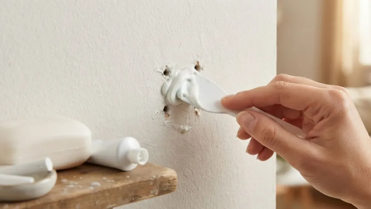 Como tapar buracos na parede: do truque do giz de gesso ao acabamento com massa corrida