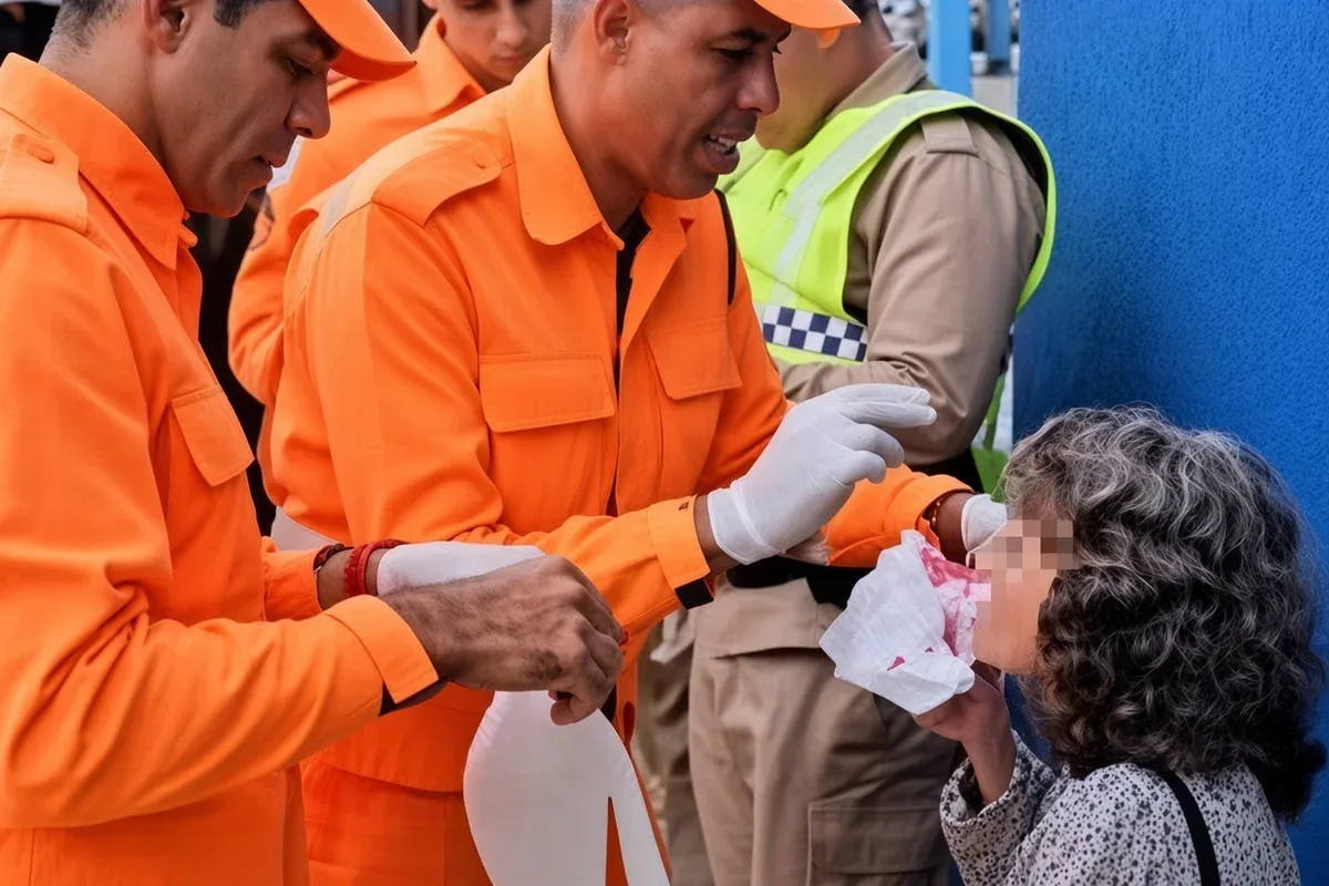 Eleitora de 85 anos cai e se machuca após escorregar em santinhos em Minas
