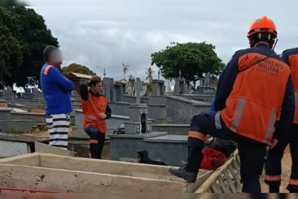 Jazigo cede e homem morre após cair dentro do túmulo do pai no ES