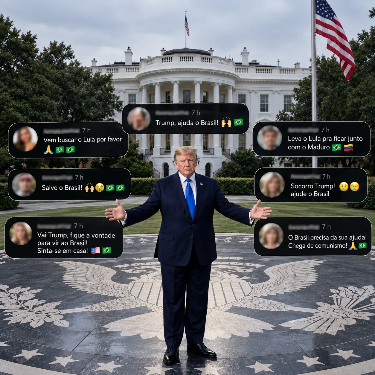 Após os EUA destacarem que suas tropas estão prontas para agir em qualquer lugar do mundo, brasileiros lotam as redes de Trump às vésperas das eleições