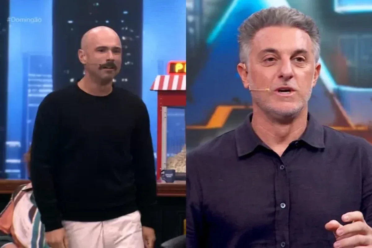 Áudio de Ed Gama vaza durante o Domingão com Huck ao vivo