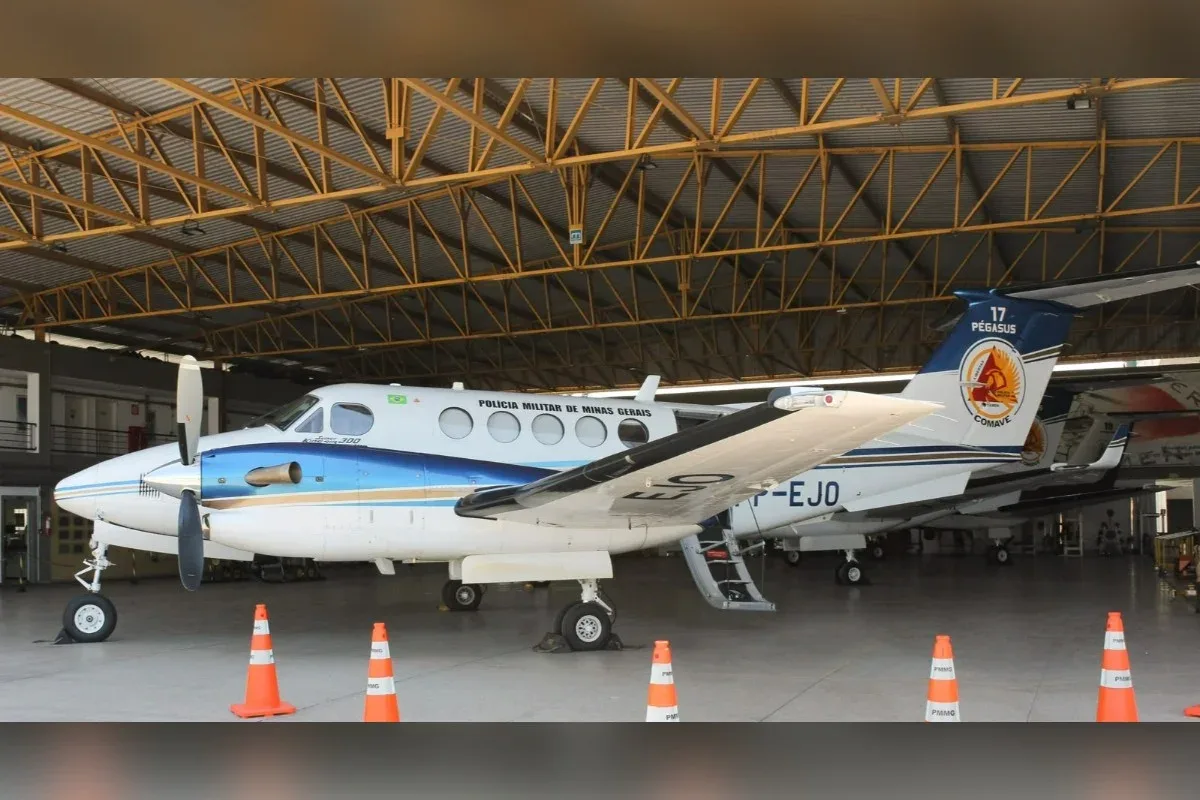 Avião da PM que caiu em Minas era usado para transportar órgãos