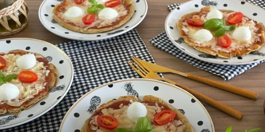 Pizza de batata-doce na frigideira