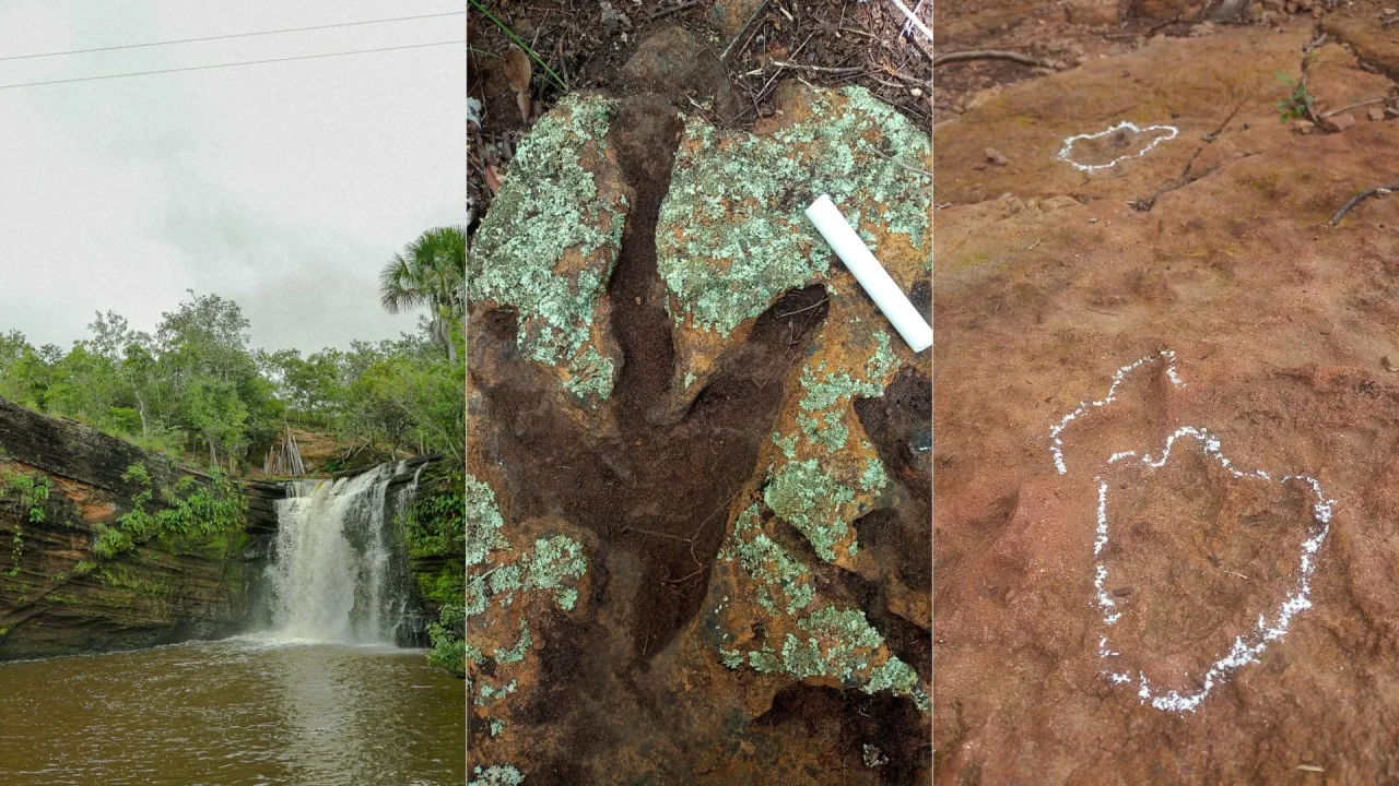 Além das cachoeiras: pegadas de dinossauros são atração na região da Chapada das Mesas, no MA