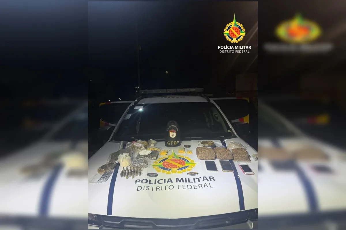Mulher que portava 6 kg de drogas é presa após ameaçar matar filhas no DF