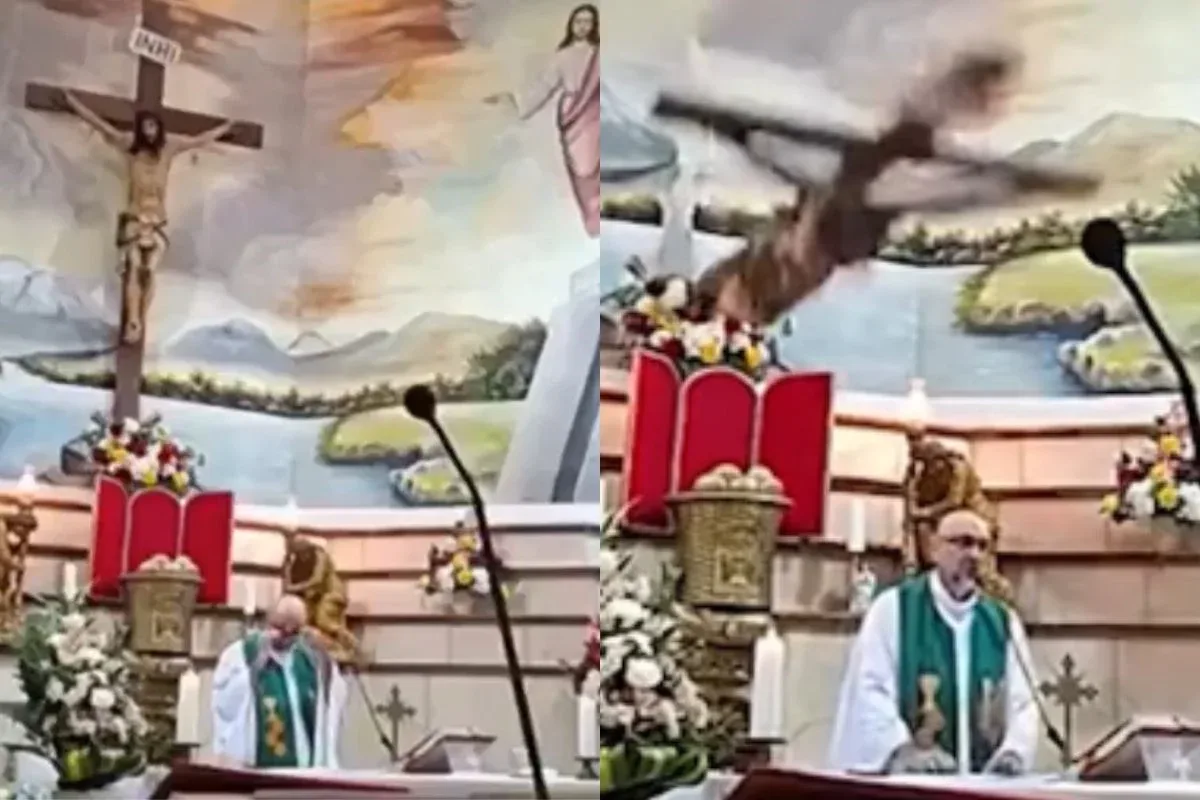 Padre morre após ser atingido por cruz durante missa no Equador